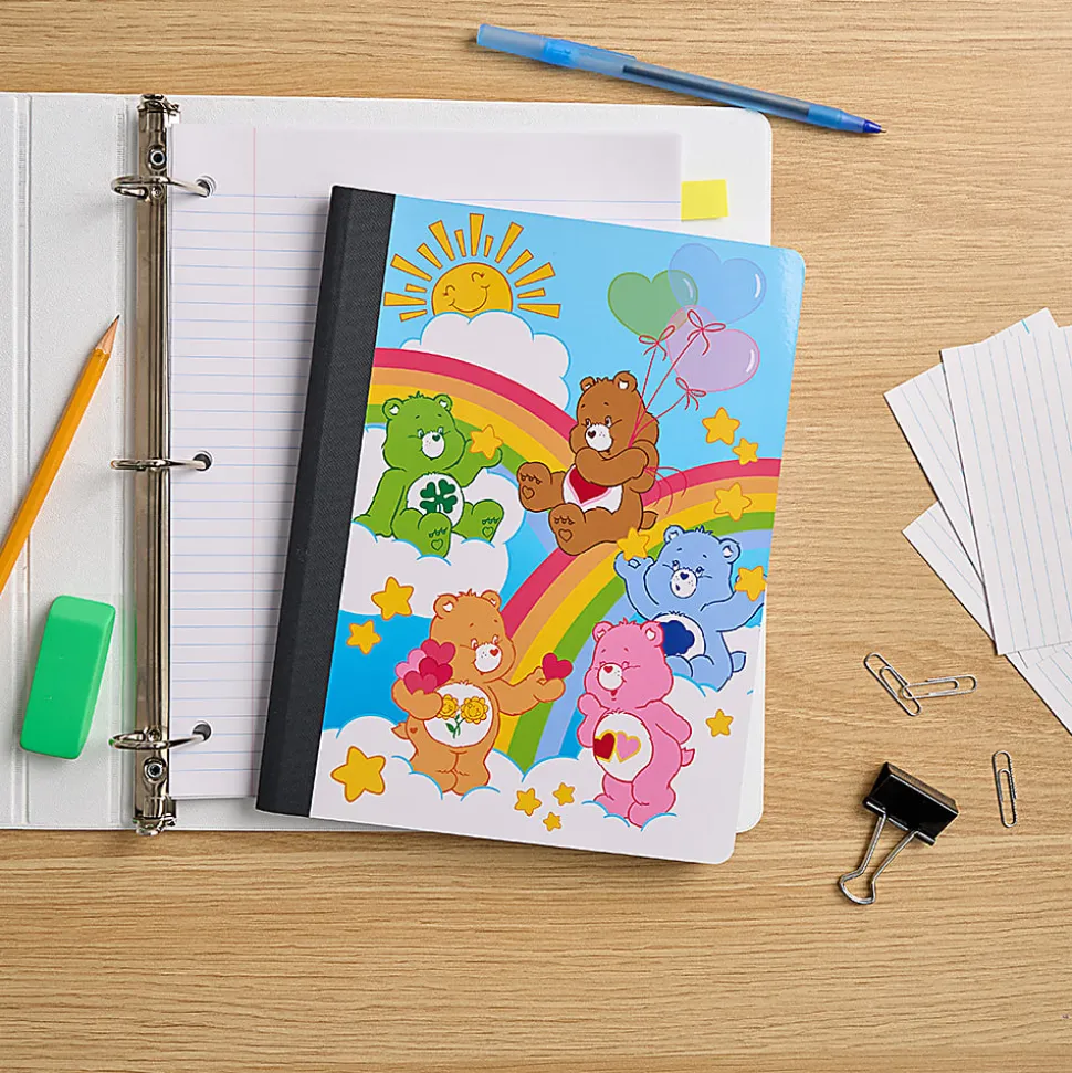 Care Bears Licensed Wide Ruled Composition Notebook, 9.5" x 7.25", 100 Sheets, Quantity 1
