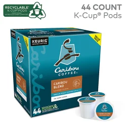 Caribou Coffee Caribou Blend Keurig® Single-Serve K-Cup® Pods, Medium Roast, Case of 44 K-Cup® Pods