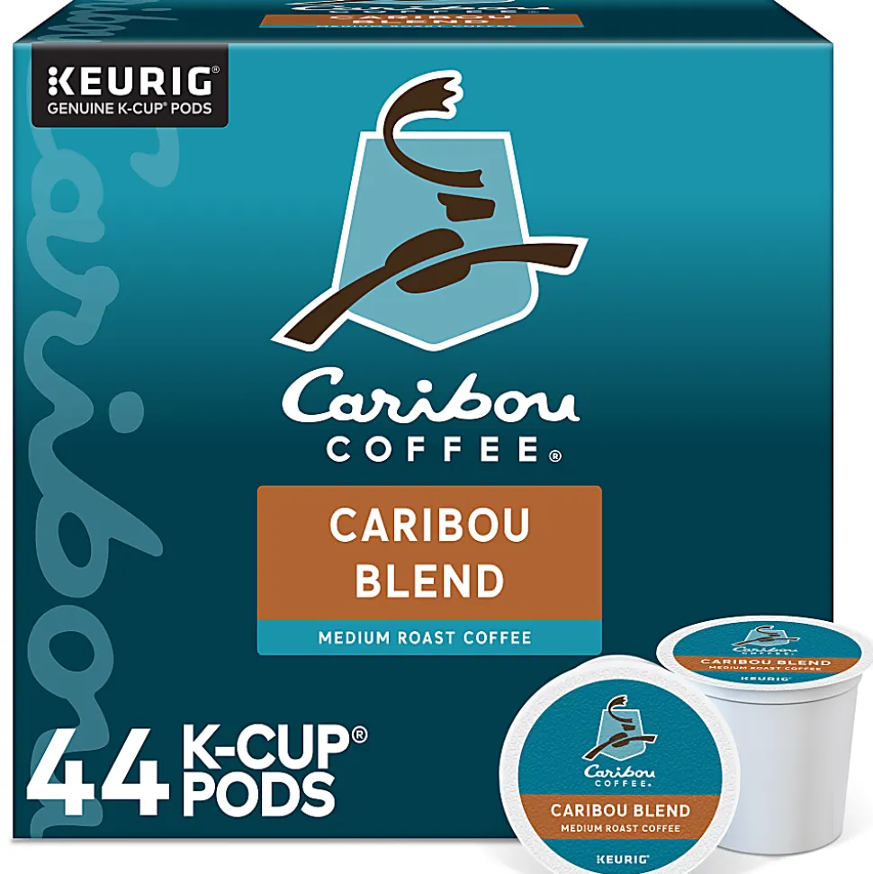 Caribou Coffee Caribou Blend Keurig® Single-Serve K-Cup® Pods, Medium Roast, Case of 44 K-Cup® Pods