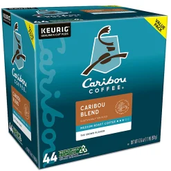 Caribou Coffee Caribou Blend Keurig® Single-Serve K-Cup® Pods, Medium Roast, Case of 44 K-Cup® Pods