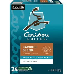 Caribou Coffee® Single-Serve Coffee K-Cup® Pods, Caribou Blend, Carton Of 24