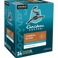 Caribou Coffee® Single-Serve Coffee K-Cup® Pods, Caribou Blend, Carton Of 24