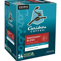 Caribou Coffee® Single-Serve Coffee K-Cup® Pods, Mahogany, Carton Of 24