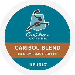 Caribou Coffee® Single-Serve Coffee K-Cup®, Caribou Blend, 96 Count (4 Packs of 24)