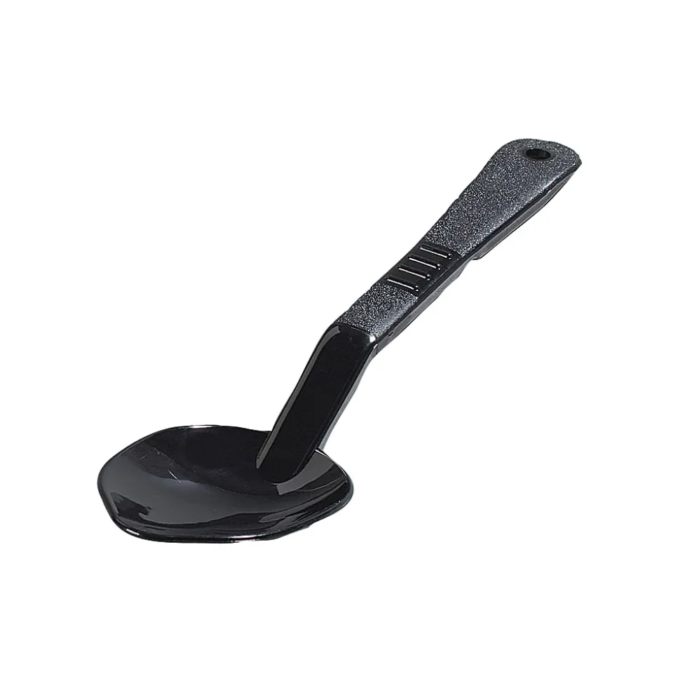 Carlisle Solid High-Heat Serving Spoons, 11"L, Black, Pack Of 12