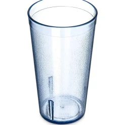 Carlisle Stackable SAN Plastic Tumblers, 16 Oz, Blue, Pack Of 72 Tumblers