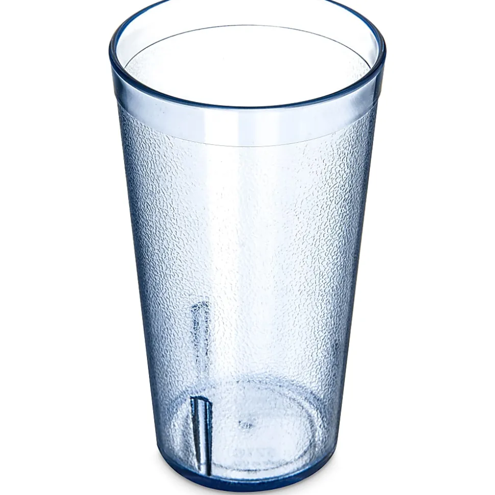 Carlisle Stackable SAN Plastic Tumblers, 16 Oz, Blue, Pack Of 72 Tumblers