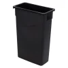 Carlisle TrimLine Trash Container, 23 Gallon, Black