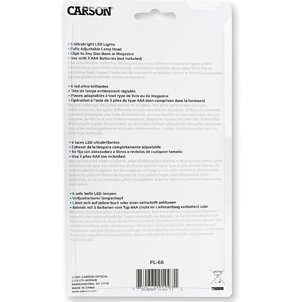 CARSON FlexNeck Plus Fully Adjustable Booklight, Gray, 1