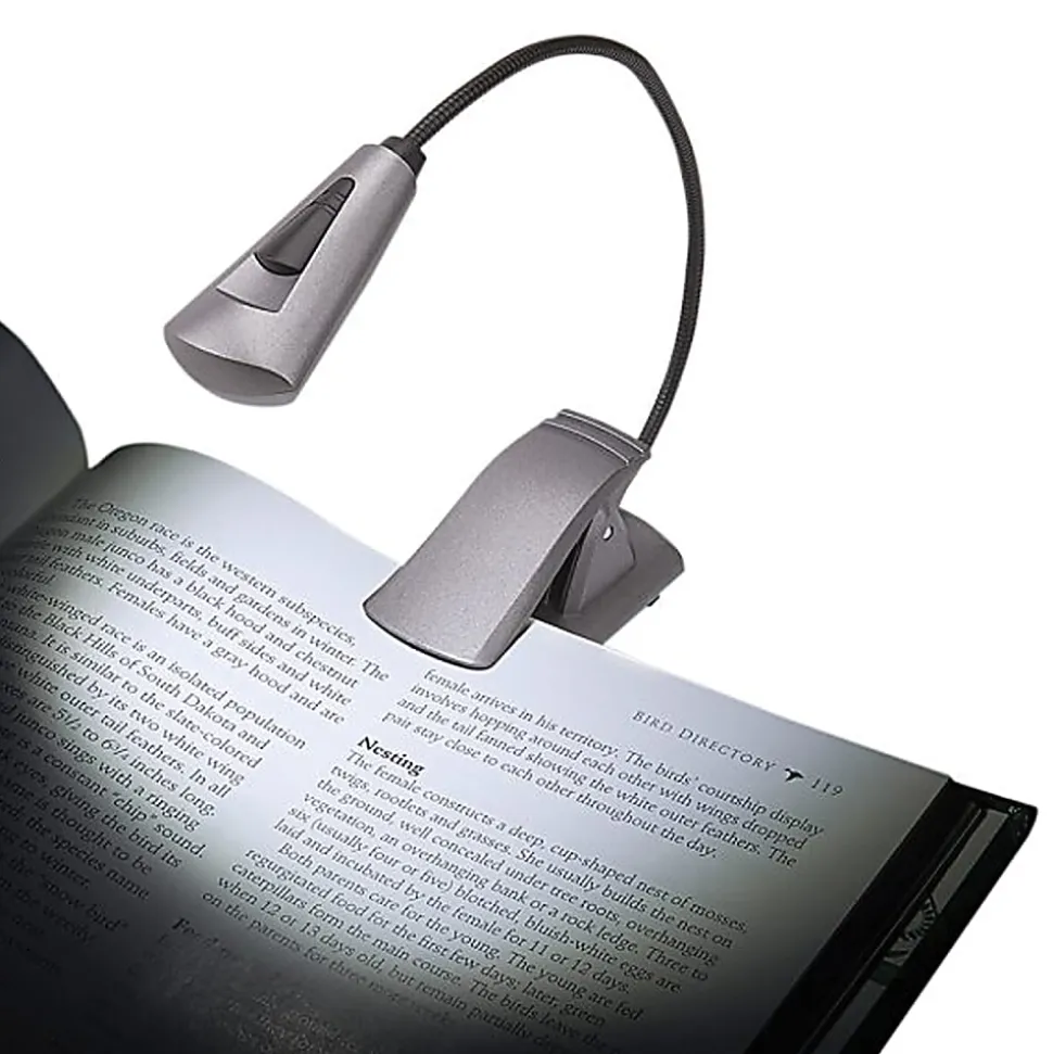 CARSON FlexNeck Plus Fully Adjustable Booklight, Gray, 1