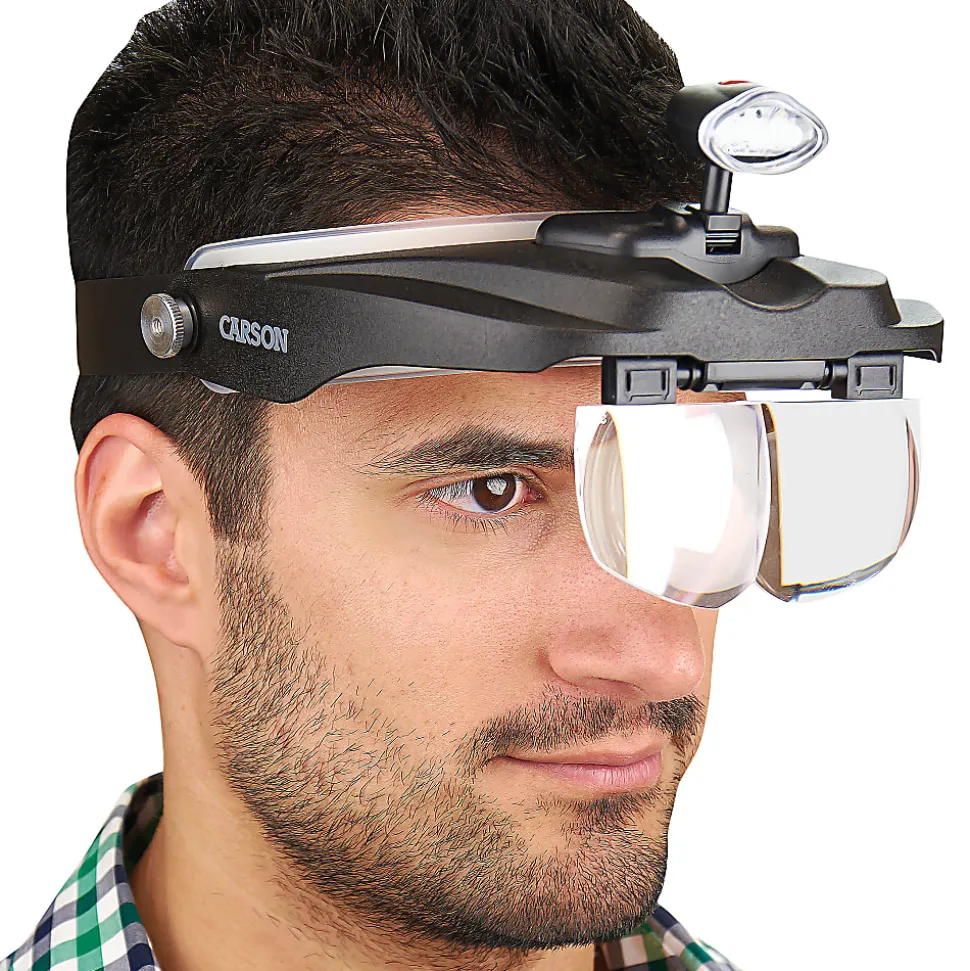 CARSON MagniVisor Deluxe LED Head Visor Magnifier