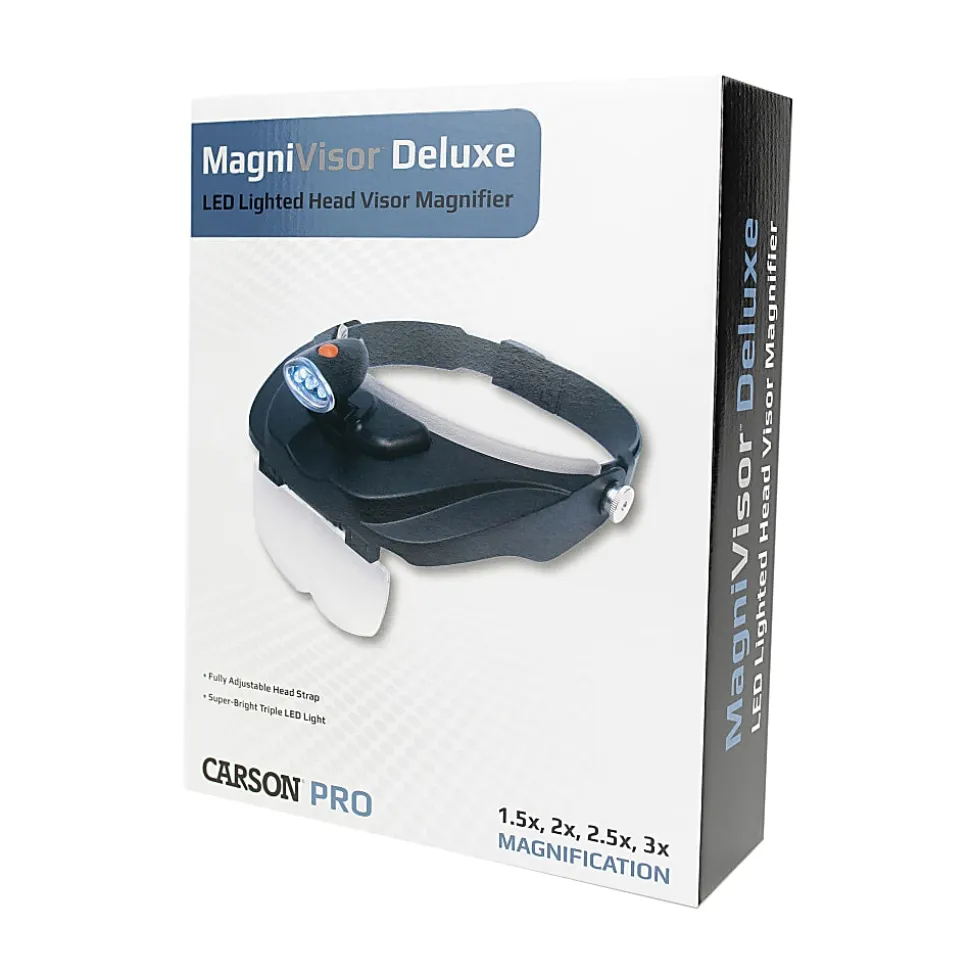 CARSON MagniVisor Deluxe LED Head Visor Magnifier