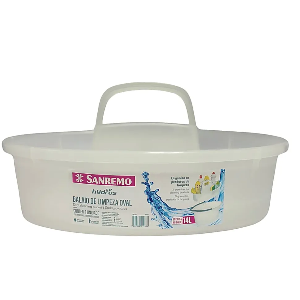 Casa Limpia Sanremo Oval Cleaning Caddy, 4-1/2" x 14"