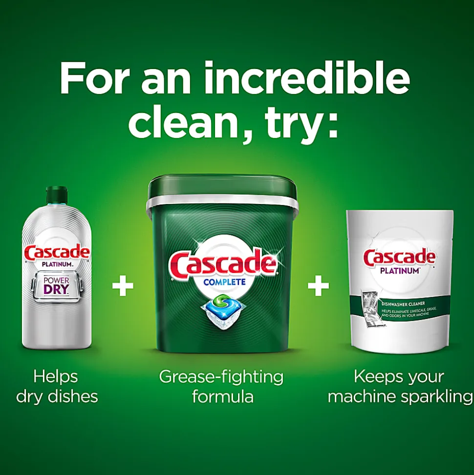 Cascade® Complete ActionPacs™ Dishwasher Detergent Pods, Fresh Scent, Box Of 43