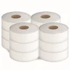Cascades PRO Select Jumbo Roll 1-Ply Bathroom Tissue, 2000’, 100% Recycled, White, Pack Of 12 Rolls