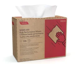 Cascades Tuff Job High-Performance Wipers, 16-3/4" x 9-3/4", 126 Wipers Per Box, Pack Of 10 Boxes