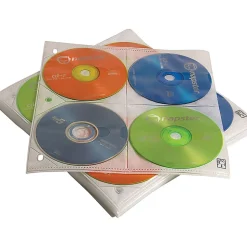 Case Logic® Prosleeves For CD Binders, 200-Disc Capacity, White