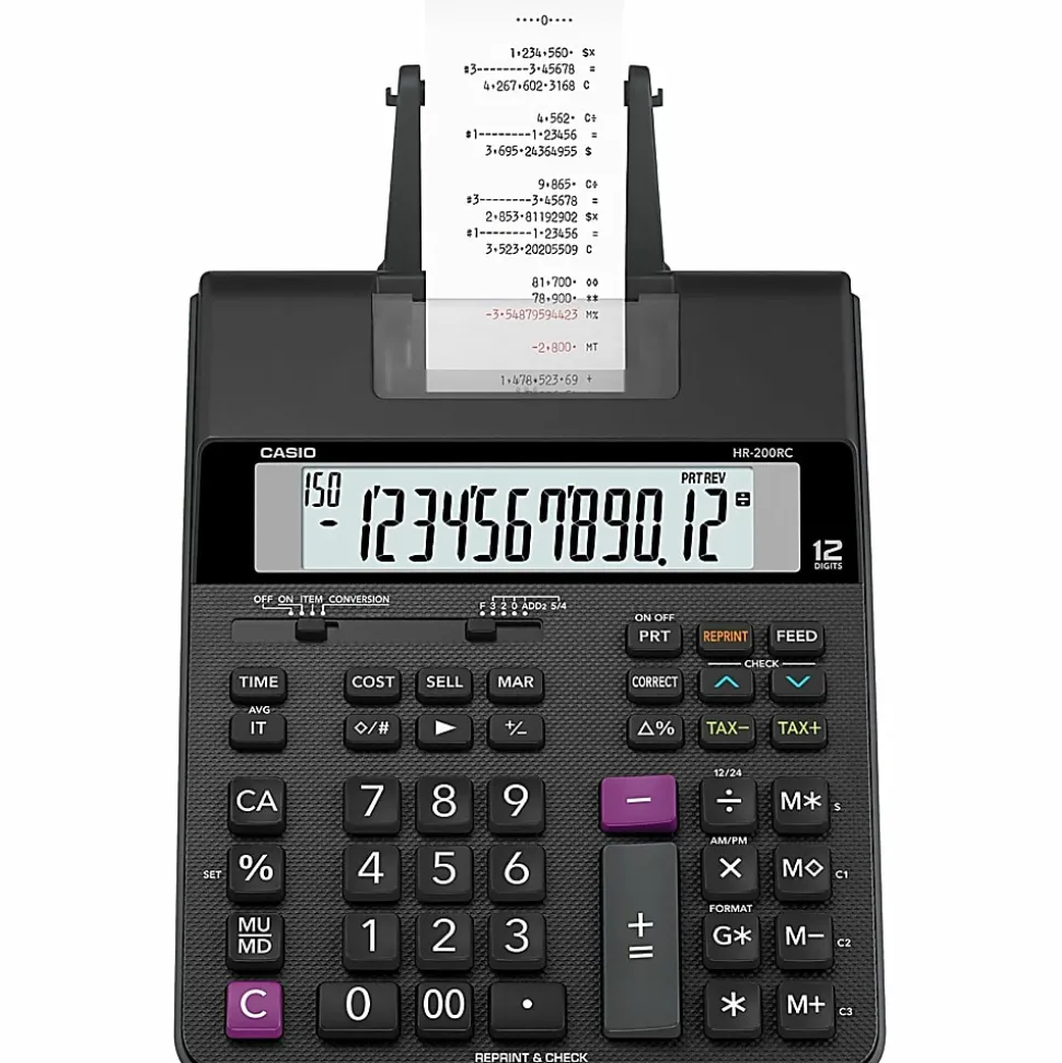 Casio® HR-200RC Compact Printing Calculator