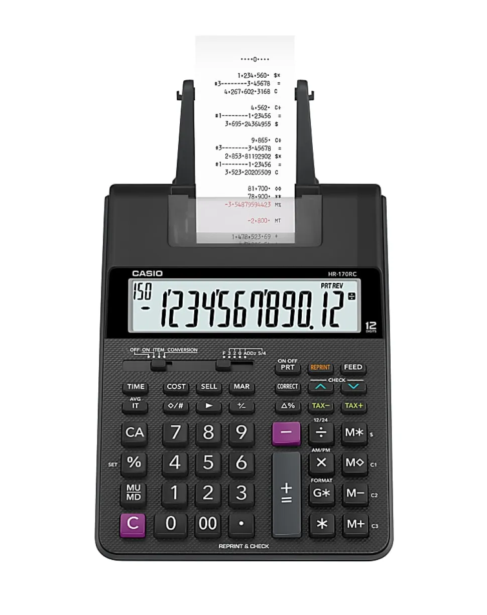 Casio® HR-170RC Desktop Printing Calculator