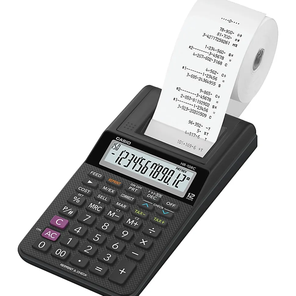 Casio® HR-10RC Portable Printing Calculator