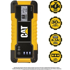 CAT 1,200-Peak Amp Li-Ion Jump Starter, Black/Yellow, CLJ1200