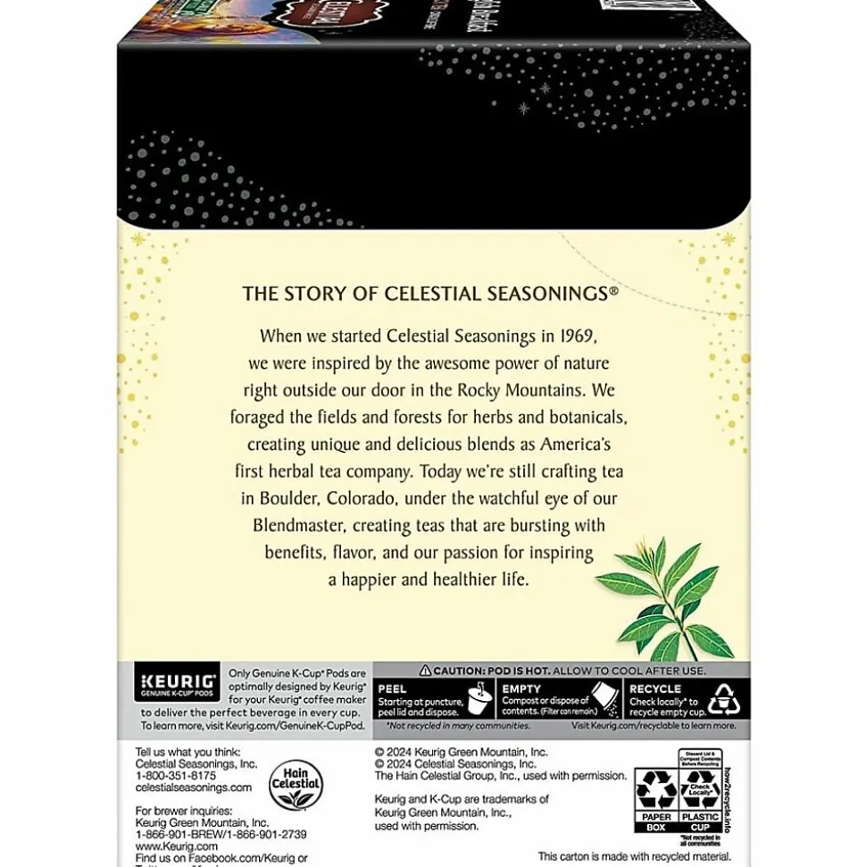 Celestial Seasonings® English Breakfast Tea Single-Serve K-Cup®, Carton Of 96