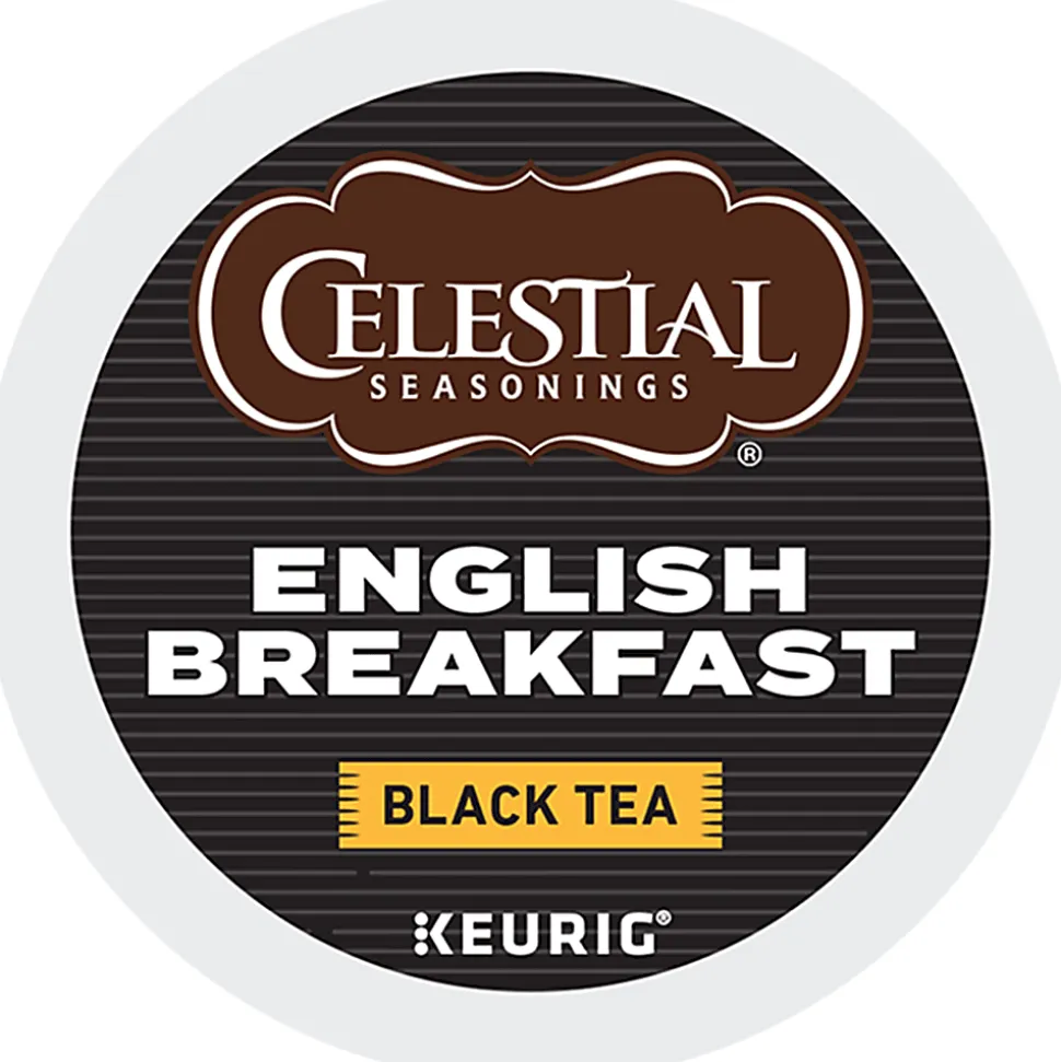 Celestial Seasonings® English Breakfast Tea Single-Serve K-Cup®, Carton Of 96