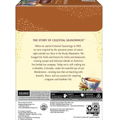 Celestial Seasonings India Spice Chai Keurig Single Serve K-Cup Pods, 24 Pods Per Pack, Case Of 4 Packs