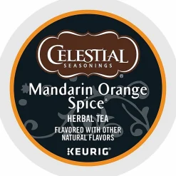 Celestial Seasonings® Single-Serve K-Cup® Pods, Mandarin Orange Tea, Box Of 24