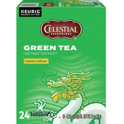 Celestial Seasonings® Single-Serve K-Cup® Pods, Green Tea, Box Of 24