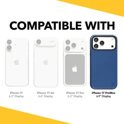 cellhelmet® Fortitude® Series MagSafe®-Compatible Case for iPhone® 17 Pro Max, Bermuda Blue, CF-123-BLU