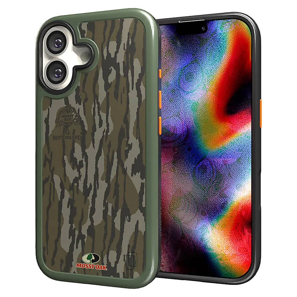 cellhelmet® Fortitude® Series MagSafe®-Compatible Case for iPhone® 17, Mossy Oak Bottomland, CF-121-MO