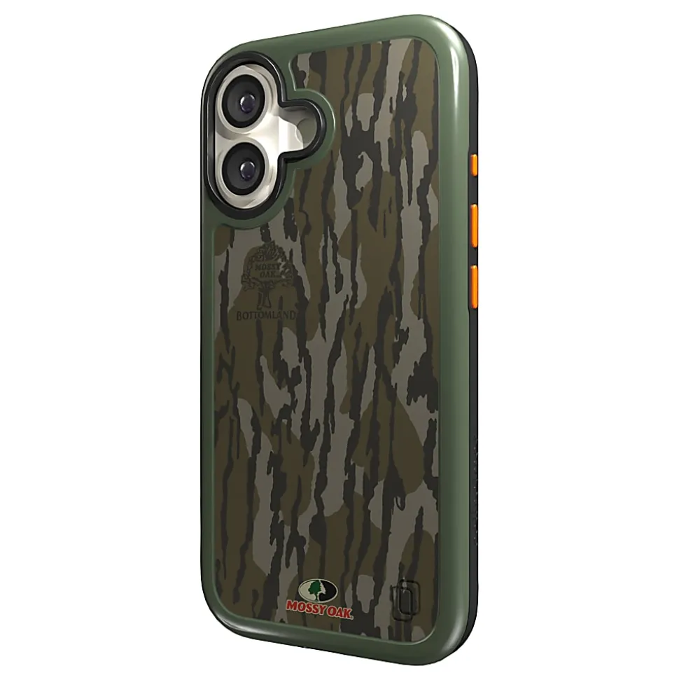 cellhelmet® Fortitude® Series MagSafe®-Compatible Case for iPhone® 17, Mossy Oak Bottomland, CF-121-MO