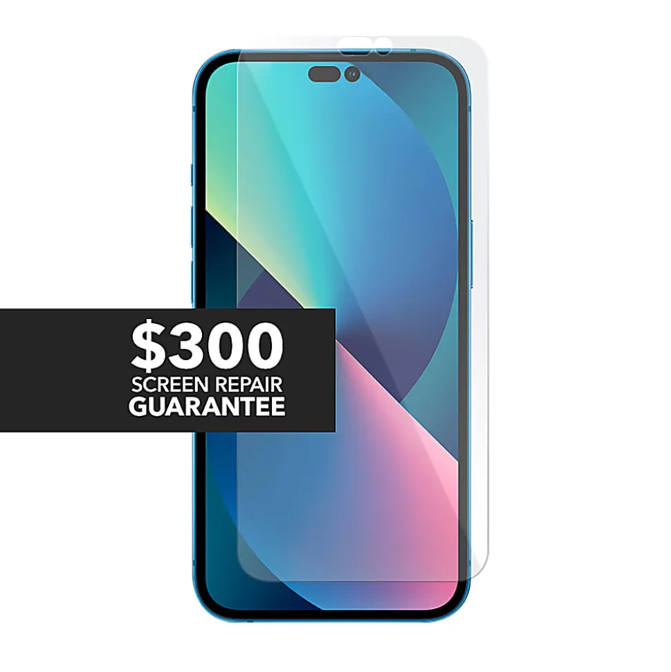cellhelmet® Tempered Glass Screen Protector with Alignment Tray and $300 Coverage for iPhone® 17 Pro, ST-122-C300