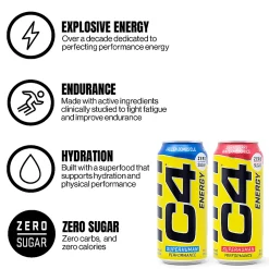 C4 Energy Drink Variety Pack, 16 Oz, Pack Of 18 Cans