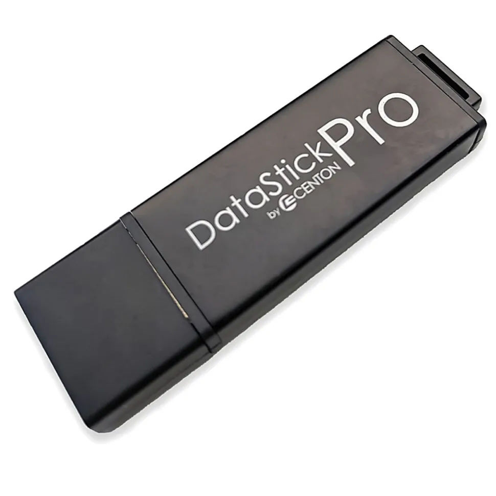 Centon DataStick Pro USB 2.0 Flash Drives, 32GB, Gray, Pack Of 10 Flash Drives