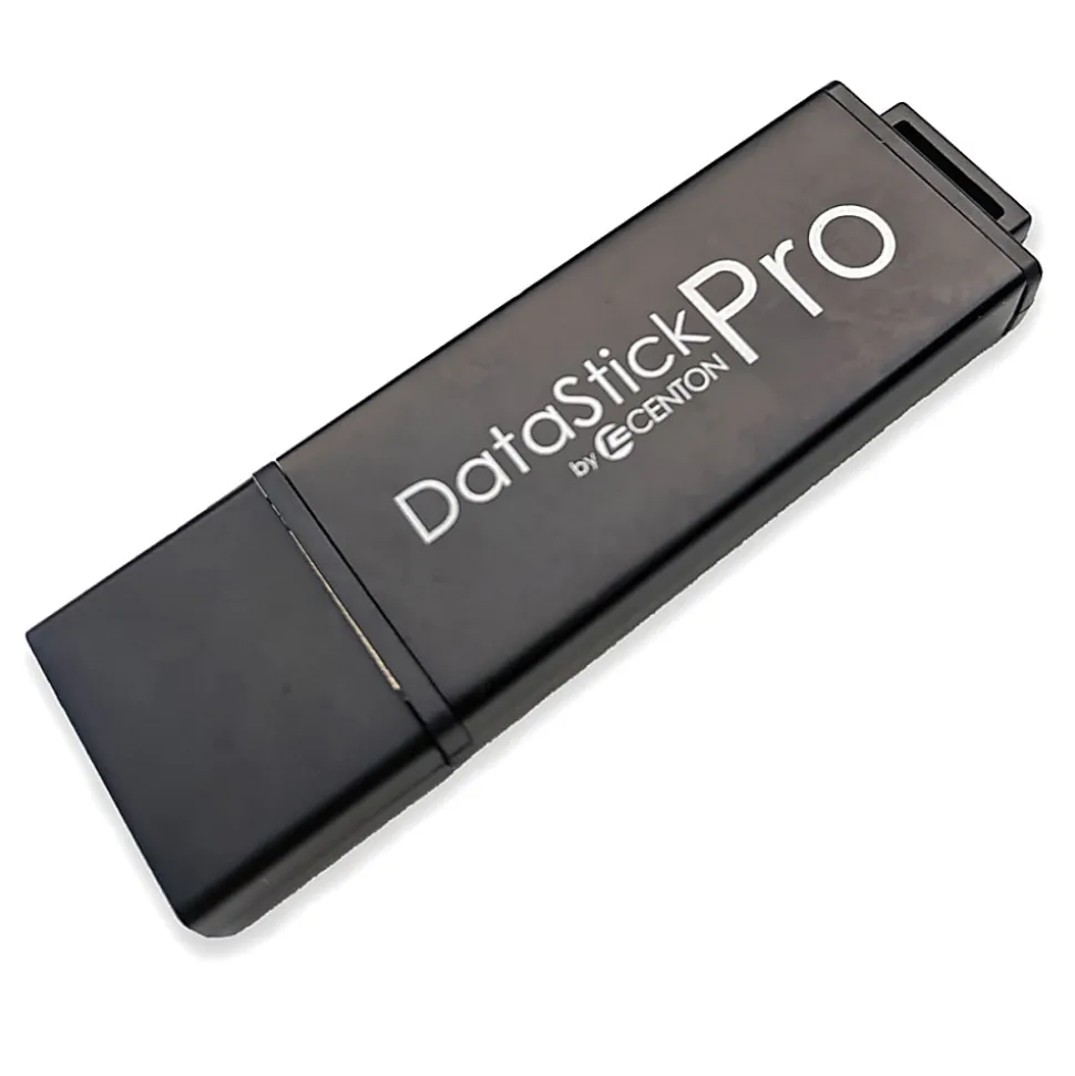 Centon DataStick Pro USB 2.0 Flash Drives, 8GB, Pro Gray, Pack Of 25 Flash Drives, S1-U2P1-8G25PK
