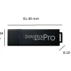 Centon DataStick Pro USB 3.0 Flash Drive, 128GB, Black, S1-U3P6-128G