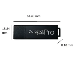 Centon DataStick Pro USB 3.0 Flash Drive, 128GB, Black, S1-U3P6-128G