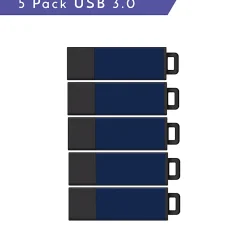 Centon DataStick Pro USB 3.0 Flash Drives, 16GB, Sport Blue, Pack Of 5 Flash Drives, S1-U3W2-16G-5B
