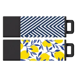Centon DataStick Pro2 USB 2.0 Flash Drives, Assorted Colors, Pack Of 2 Flash Drives, C1-IPU2T32G2-5