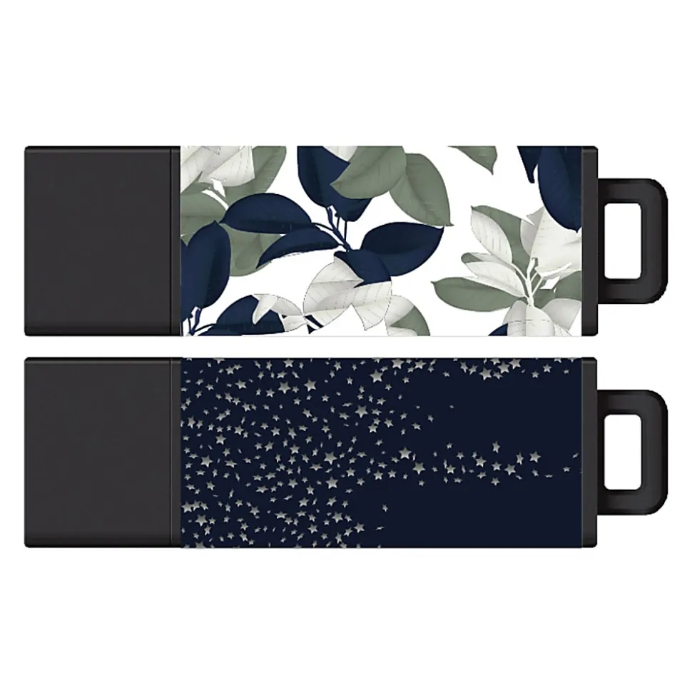 Centon DataStick Pro2 USB 2.0 Flash Drives, Assorted Colors, Pack Of 2 Flash Drives, C1-IPU2T32G2-5