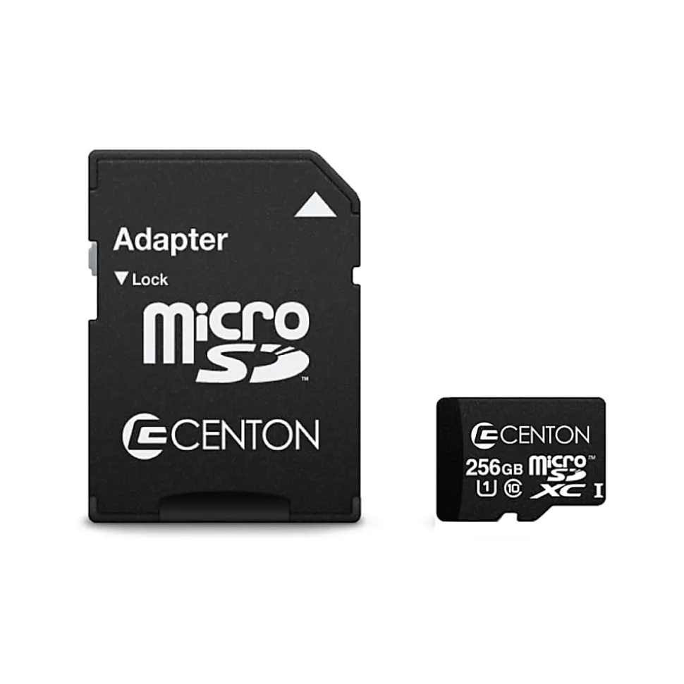Centon MicroSDXC Flash Card, 256GB