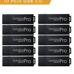 Centon MP Pro USB 3.0 Flash Drives, 8GB, Pack Of 10 Drives
