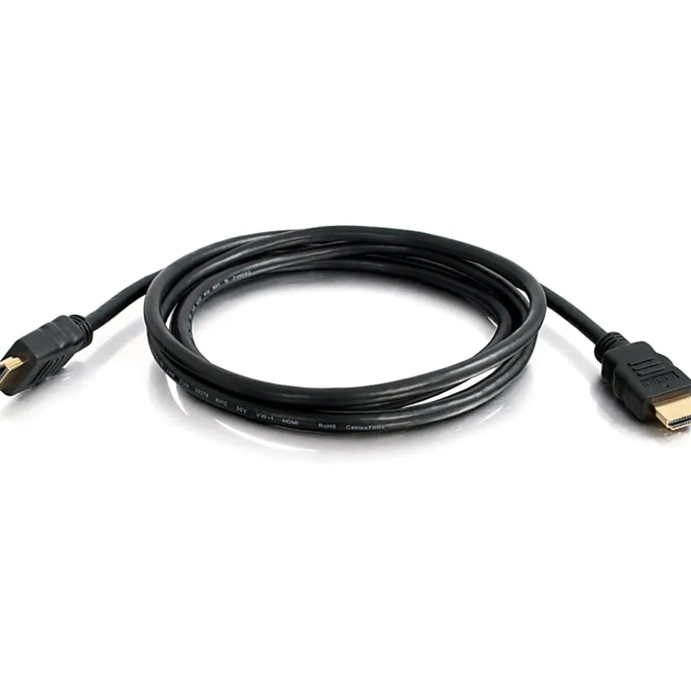 C2G Core Series High Speed HDMI Cable with Ethernet, 3ft, 4K 60Hz, Supports 3D Video - HDMI - 56782