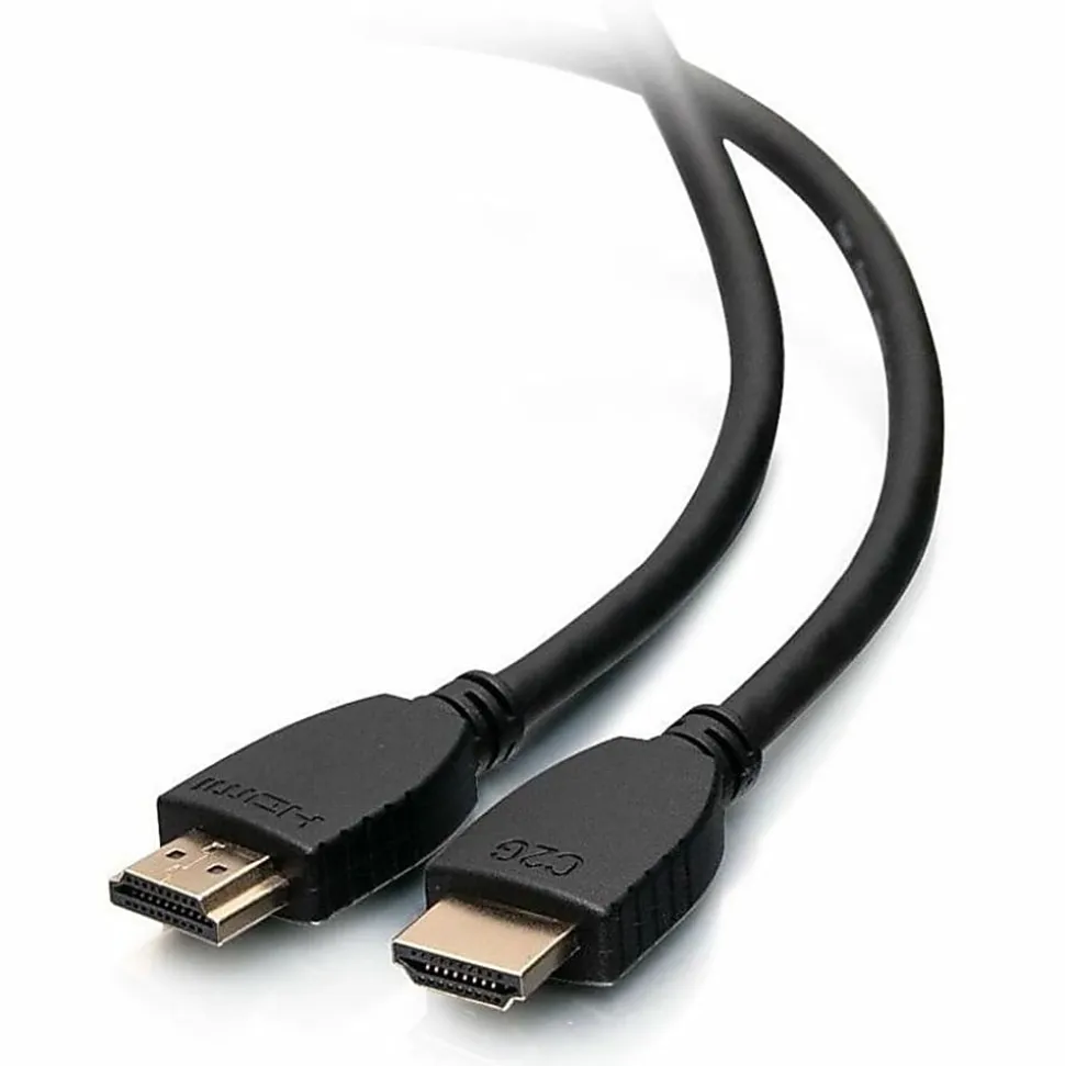 C2G Core Series High Speed HDMI Cable with Ethernet, 10ft, 4K 60Hz, Supports 3D Video - HDMI - 56784