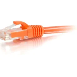 C2G-8ft Cat6 Snagless Unshielded (UTP) Network Patch Cable - Orange - Category 6 for Network Device - RJ-45 Male - RJ-45 Male - 8ft - Orange