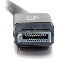C2G 6ft DisplayPort Cable with Latches, 4K 60Hz, DisplayPort Male to DisplayPort Male, 30V - DisplayPort  - 54401