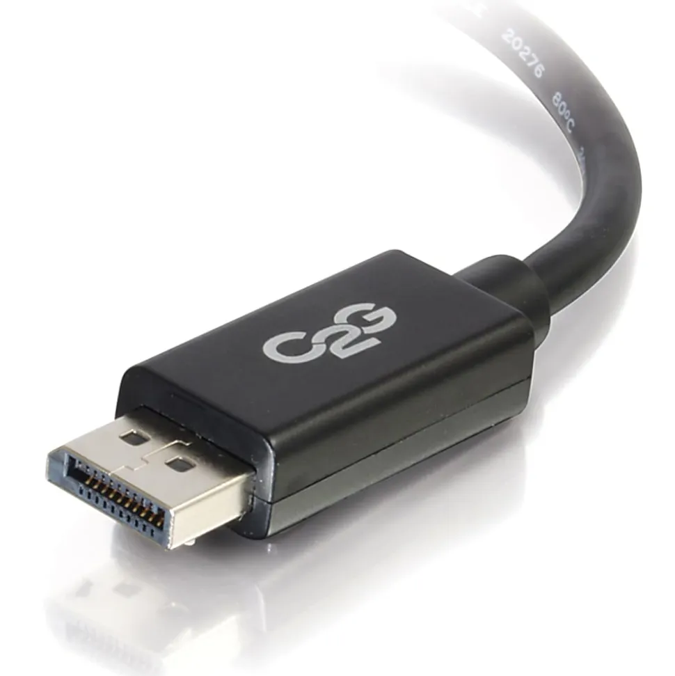 C2G 10ft DisplayPort Cable with Latches, 4K 60Hz, DisplayPort Male to DisplayPort Male, 30V - DisplayPort - 54402