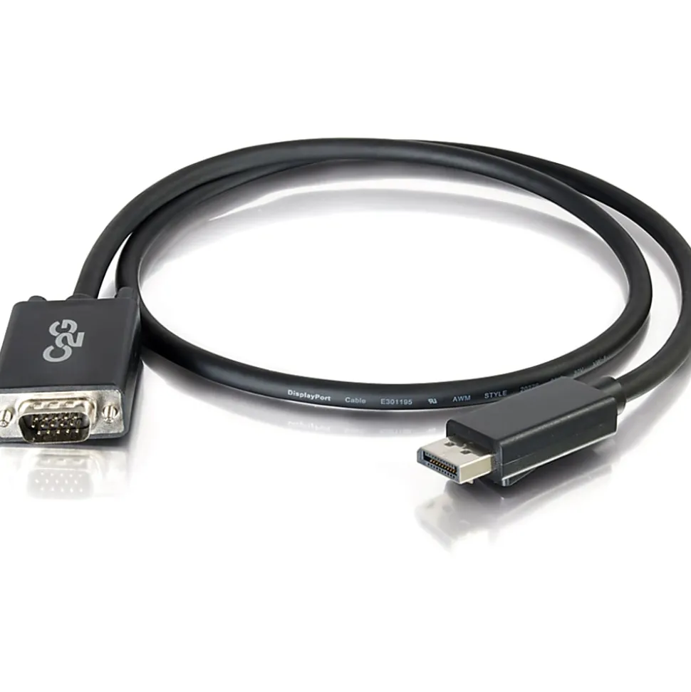 C2G 6ft DisplayPort to VGA Adapter Cable - M/M - DisplayPort/VGA - 54332